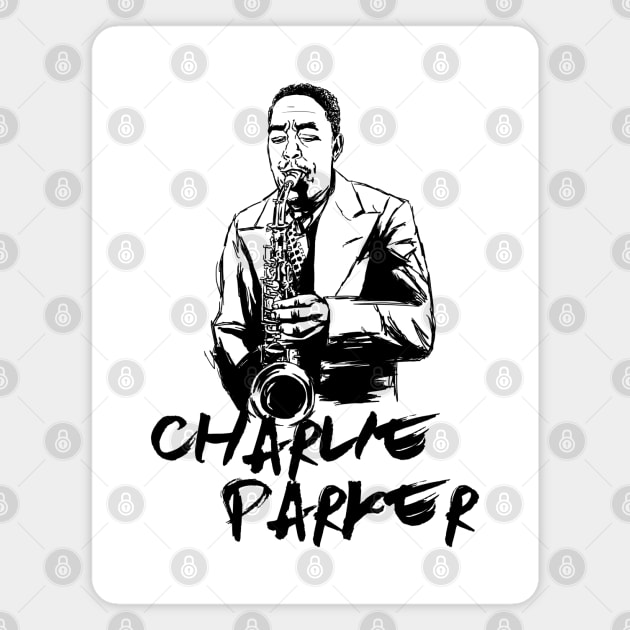 Charlie Parker Magnet by ThunderEarring